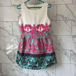 Patterned Mini Dress